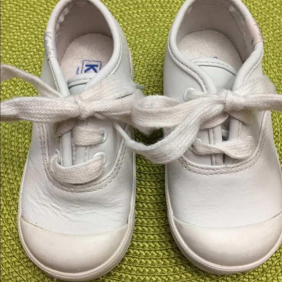 toddler white leather keds